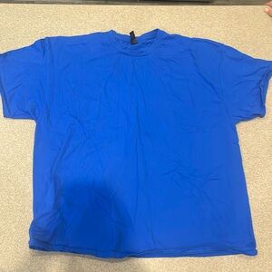 men’s 3X blue t-shirt